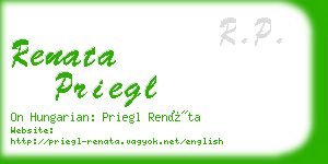 renata priegl business card